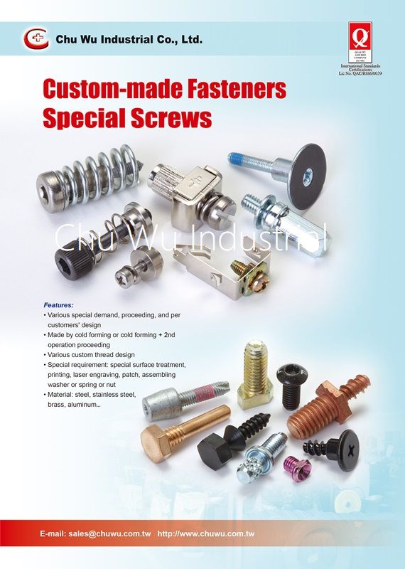 Special screws / custom made fasteners